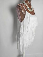 Load image into Gallery viewer, White Silk Layered CamI Top