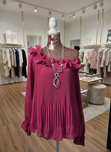 Load image into Gallery viewer, Fuchsia Frill Shoulder Top
