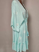 Load image into Gallery viewer, Gia Aqua Short Boho Dress