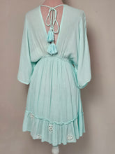 Load image into Gallery viewer, Gia Aqua Short Boho Dress