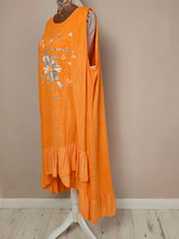 Load image into Gallery viewer, Orange Frill You Are My Love Dress