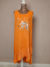 Load image into Gallery viewer, Orange Frill You Are My Love Dress