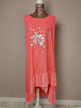 Load image into Gallery viewer, Coral Frill You Are My Love Dress