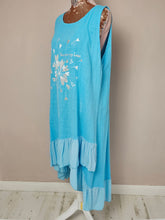 Load image into Gallery viewer, Turquoise Frill You Are My Love Dress