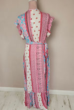 Load image into Gallery viewer, Poppy Multi Pinks Wrap Around Dress