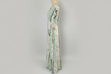 Load image into Gallery viewer, Esme Green Multi Colour Wrap Around Dress