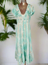 Load image into Gallery viewer, Marcella Aqua White Beige Maxi Dress