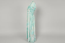 Load image into Gallery viewer, Marcella Aqua White Beige Maxi Dress