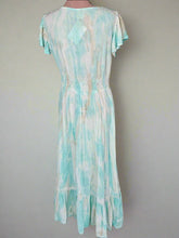Load image into Gallery viewer, Marcella Aqua White Beige Maxi Dress