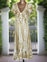 Load image into Gallery viewer, Beatrice Beige And White Maxi Dress