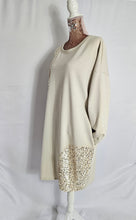 Load image into Gallery viewer, Beige Sweatshirt Dress