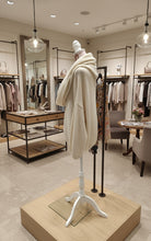 Load image into Gallery viewer, Beige Detachable Scarf Knitted Jumper