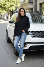 Load image into Gallery viewer, Italian Black High Neck Jumper