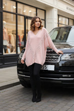 Load image into Gallery viewer, Blush Pink Batwing Diamond Jumper