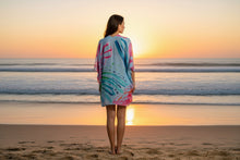 Load image into Gallery viewer, Multi Colour Pink And Blue kimono