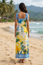 Load image into Gallery viewer, Linda Tie Shoulder Long Dress