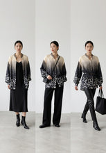 Load image into Gallery viewer, Beige Grey And Black Animal Print Shirt