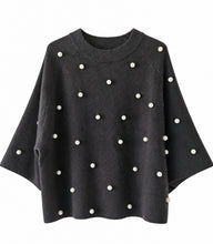 Load image into Gallery viewer, Black Short Sleeve Soft Jumper