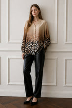 Load image into Gallery viewer, Caramel/ Brown Animal Print Shirt