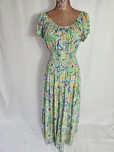 Beautiful Short Sleeve Long Dress Pipa
