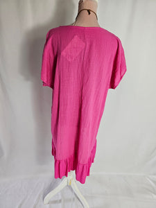 Fuchsia Frill Top