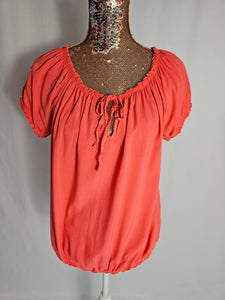 Coral Balloon Top