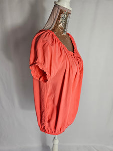 Coral Balloon Top