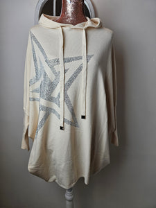 Beige Stunning Soft Star Studded Jumper