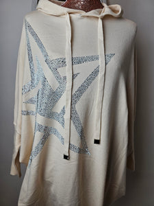 Beige Stunning Soft Star Studded Jumper