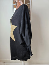 Load image into Gallery viewer, Black Gold Star Jumper
