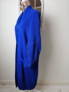 Royal Blue Chunky Knit Cardigan