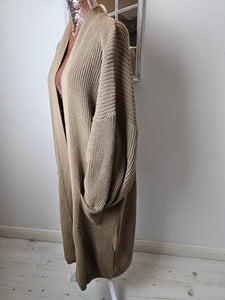 Caramel Chunky Knit Cardigan