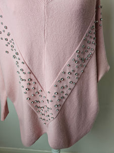 Blush Pink Soft Diamond Jumper