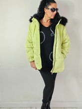 Load image into Gallery viewer, Lime Green And Black Coat
