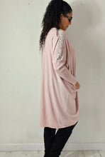 Load image into Gallery viewer, Soft Pink Pearl Sleeve Jumper Dress
