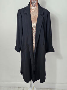 Black Open Front Jacket