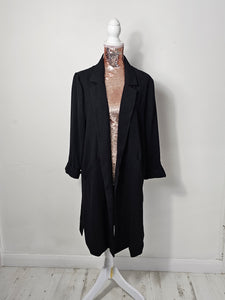 Black Open Front Jacket