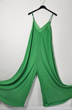 Load image into Gallery viewer, Apple Green Flare Jumpsuit

