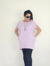 Load image into Gallery viewer, Lilac Short Sleeve Long T/Shirt
