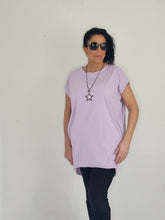 Load image into Gallery viewer, Lilac Short Sleeve Long T/Shirt
