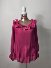 Load image into Gallery viewer, Fuchsia Frill Shoulder Top
