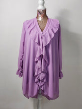 Load image into Gallery viewer, Lilac Front Frill Blouse
