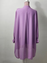 Load image into Gallery viewer, Lilac Front Frill Blouse
