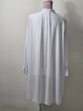 Load image into Gallery viewer, White Long Frill Front Blouse
