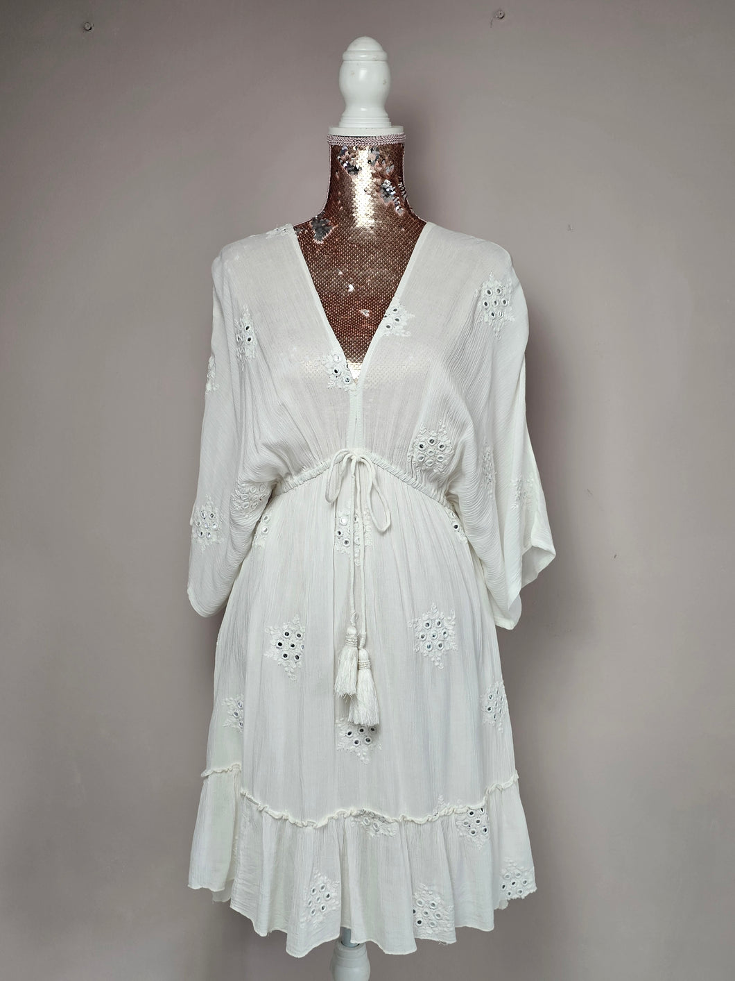 Lucia White Boho Dress