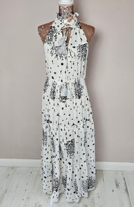 Bianca White And Black Maxi Dress