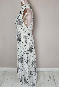 Bianca White And Black Maxi Dress