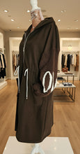 Load image into Gallery viewer, Chocolate Brown Love Hooded Jacket

