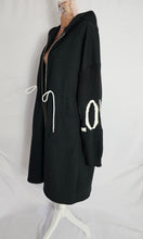 Load image into Gallery viewer, Black Love Hooded Jacket
