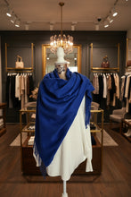 Load image into Gallery viewer, Royal Blue Soft Fringed Scarf

